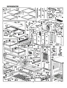 Refrigerator parts for Samsung Refrigerator RF266AASH/XAA-00 from AppliancePartsPros.com