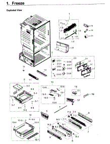 Freezer parts for Samsung Refrigerator RF263TEAEWW/AA-02 from AppliancePartsPros.com