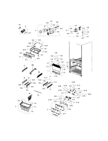 Freezer parts for Samsung Refrigerator RFG237AABP/XAA-05 from AppliancePartsPros.com