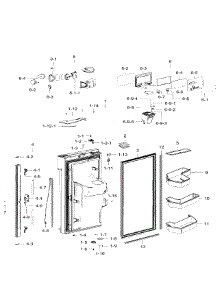 Fridge Door Lt parts for Samsung Refrigerator RF32FMQDBSR/AA-07 from AppliancePartsPros.com