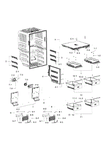 Freezer parts for Samsung Refrigerator RF32FMQDBSR/AA-07 from AppliancePartsPros.com