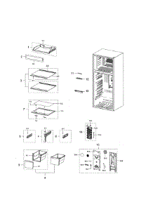 Fridge Compartment parts for Samsung Refrigerator RT18M6213SR/AA-01 from AppliancePartsPros.com