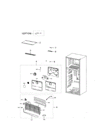 Freezing Compartment parts for Samsung Refrigerator RT18M6213SR/AA-01 from AppliancePartsPros.com