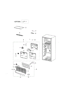 Freezing Compartment parts for Samsung Refrigerator RT18M6213SR/AA-00 from AppliancePartsPros.com