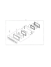 Door parts for Samsung Wall Oven NQ70M7770DS/AA-00 from AppliancePartsPros.com