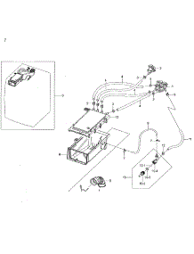 Housing-Drawer parts for Samsung Washer WF42H5200AF/A2-01 from AppliancePartsPros.com