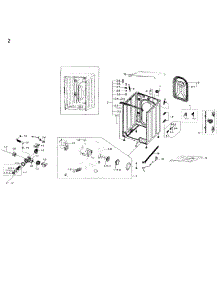 Frame & Cover Parts parts for Samsung Washer WW22K6800AW/A2-00 from AppliancePartsPros.com