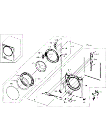 Front Section parts for Samsung Washer WF448AAP/XAA-08 from AppliancePartsPros.com