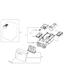 Drawer Section parts for Samsung Washer WF448AAP/XAA-08 from AppliancePartsPros.com