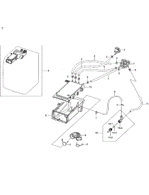 Housing-Drawer parts for Samsung Washer WF42H5200AP/A2-01 from AppliancePartsPros.com