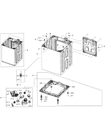 Frame parts for Samsung Washer WA45H7200AW/A2-02 from AppliancePartsPros.com