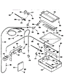 Burner Section parts for Kenmore Wall Oven 911.3042992 (9113042992, 911 3042992) from AppliancePartsPros.com