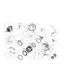 Tub & Drum parts for Samsung Washer WF520ABP/XAA-00 from AppliancePartsPros.com