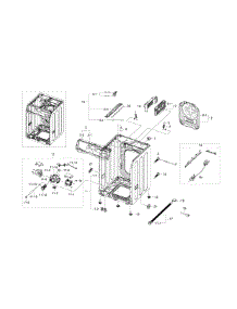 Frame & Cover Parts parts for Samsung Washer WF520ABP/XAA-00 from AppliancePartsPros.com
