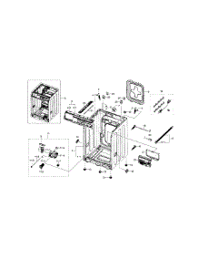 Frame parts for Samsung Washer WF330ANW/XAA-06 from AppliancePartsPros.com