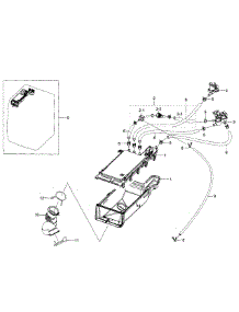 Housing Drawer parts for Samsung Washer WF350ANR/XAA-03 from AppliancePartsPros.com