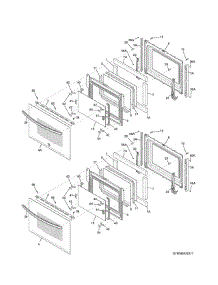 Doors parts for Kenmore Wall Oven 790.49449412 (79049449412, 790 49449412) from AppliancePartsPros.com