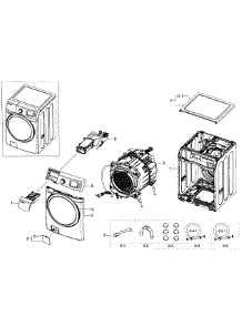 Main Section parts for Samsung Washer WF520ABP/XAA-02 from AppliancePartsPros.com
