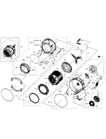 Tub-Drum parts for Samsung Washer WF350ANW/XAA-05 from AppliancePartsPros.com