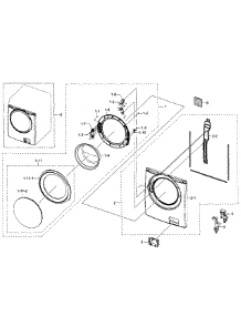 Frame parts for Samsung Washer WF350ANW/XAA-05 from AppliancePartsPros.com