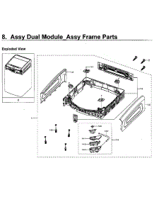 Dual Module-Frame parts for Samsung Washer WV60M9900AV/A5-00 from AppliancePartsPros.com