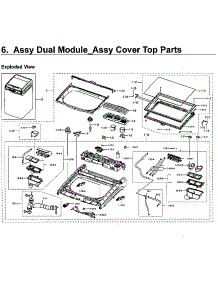 Dual Module-Top parts for Samsung Washer WV60M9900AV/A5-00 from AppliancePartsPros.com
