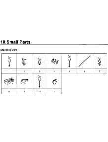 Small Parts parts for Samsung Washer WV60M9900AV/A5-00 from AppliancePartsPros.com