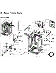 Frame parts for Samsung Washer WV60M9900AV/A5-00 from AppliancePartsPros.com
