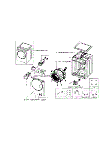 Main Assy parts for Samsung Washer WF218ANB/XAA-01 from AppliancePartsPros.com