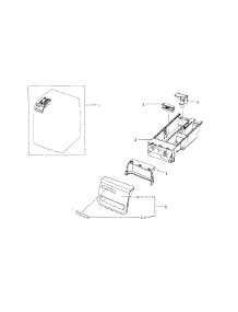 Drawer parts for Samsung Washer WF218ANB/XAA-01 from AppliancePartsPros.com