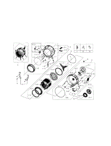 Tub & Drum parts for Samsung Washer WF218ANB/XAA-01 from AppliancePartsPros.com