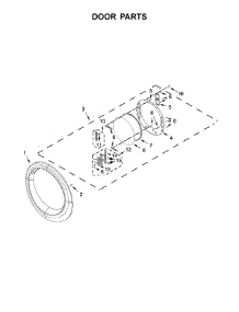 Door Parts parts for Whirlpool Dryer WED7540FW1 from AppliancePartsPros.com