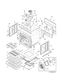 Upper Oven parts for Kenmore Wall Oven 790.49532313 (79049532313, 790 49532313) from AppliancePartsPros.com