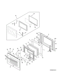 Doors parts for Kenmore Wall Oven 790.49613313 (79049613313, 790 49613313) from AppliancePartsPros.com