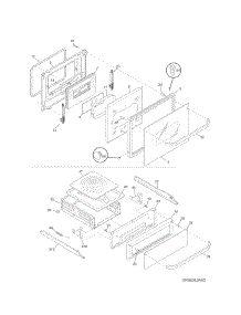 Door / Drawer parts for Kenmore Wall Oven 790.45139510 (79045139510, 790 45139510) from AppliancePartsPros.com