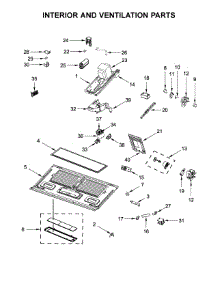 Interior And Ventilation Parts parts for Whirlpool Microwave WMH76719CS5 from AppliancePartsPros.com