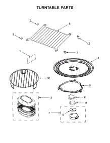 Turntable Parts parts for Whirlpool Microwave WMH76719CS5 from AppliancePartsPros.com