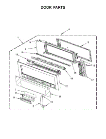 Door Parts parts for Whirlpool Microwave WMH76719CS5 from AppliancePartsPros.com