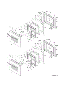 Doors parts for Kenmore Wall Oven 790.49529312 (79049529312, 790 49529312) from AppliancePartsPros.com