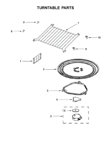 Turntable Parts parts for Whirlpool Microwave YWMH53520CS2 from AppliancePartsPros.com
