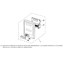 Microwave Control Panel parts for Kenmore Wall Oven 911.41489995 (91141489995, 911 41489995) from AppliancePartsPros.com