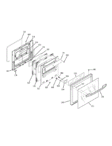 Door parts for Kenmore Wall Oven 911.43389400 (91143389400, 911 43389400) from AppliancePartsPros.com