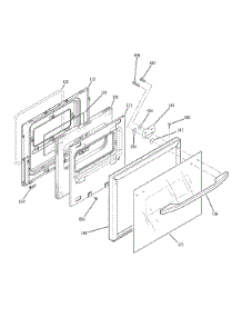 Lower Door parts for Kenmore Wall Oven 911.43389400 (91143389400, 911 43389400) from AppliancePartsPros.com