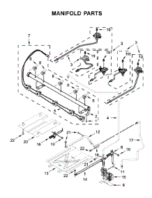Manifold Parts parts for Whirlpool Range WFG550S0HV1 from AppliancePartsPros.com