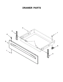 Drawer Parts parts for Whirlpool Range WFC150M0EB3 from AppliancePartsPros.com