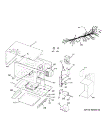 Microwave Body Parts parts for Kenmore Wall Oven 911.47812202 (91147812202, 911 47812202) from AppliancePartsPros.com