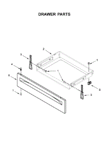 Drawer Parts parts for Whirlpool Range WFC310S0EW2 from AppliancePartsPros.com