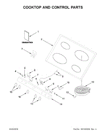 Cooktop And Control Parts parts for Whirlpool Range WFE500M4HS0 from AppliancePartsPros.com