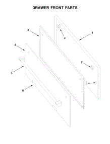 Drawer Front Parts parts for Whirlpool Range WFE500M4HS0 from AppliancePartsPros.com