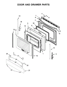 Door And Drawer Parts parts for Whirlpool Range WEC310SAGS0 from AppliancePartsPros.com